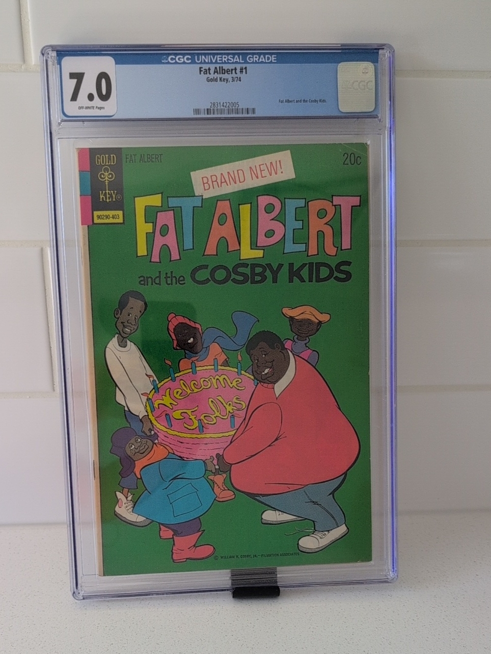 Fat Albert and the Cosby Kids #1 from 1974, professionally graded CGC 7.0